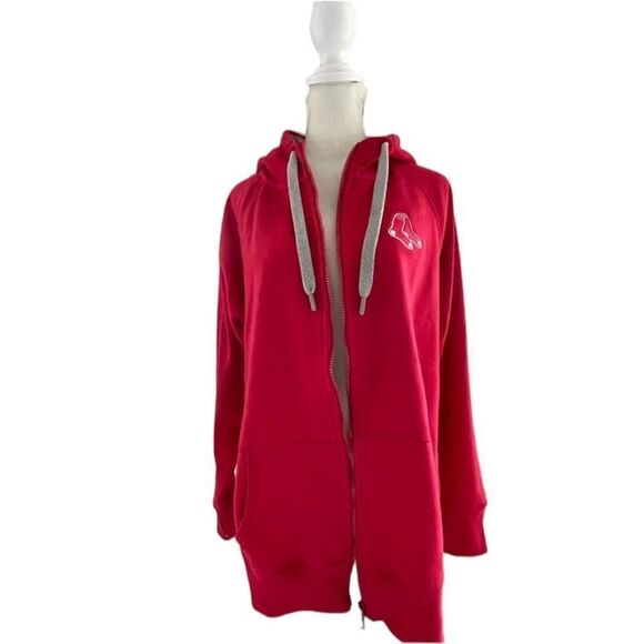 Antigua Tops - NWT Red Sox zip up hooded sweatshirt size XL